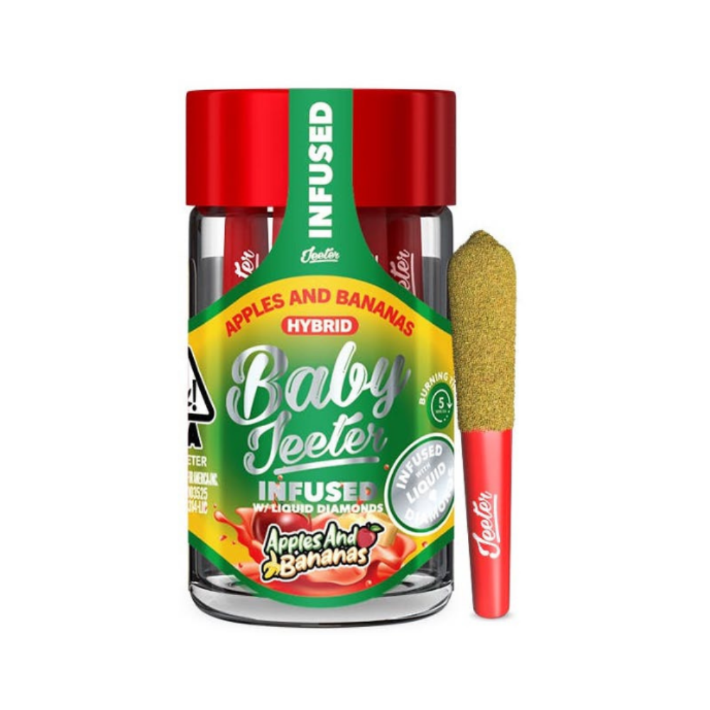 APPLES & BANANAS INFUSED PRE ROLL JAR-BABY JEETER