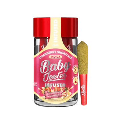 STRAWBERRY SHORTCAKE INFUSED PRE ROLL JAR-BABY JEETER