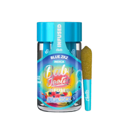 BLUE ZKZ INFUSED PRE ROLL JAR BABY JEETER
