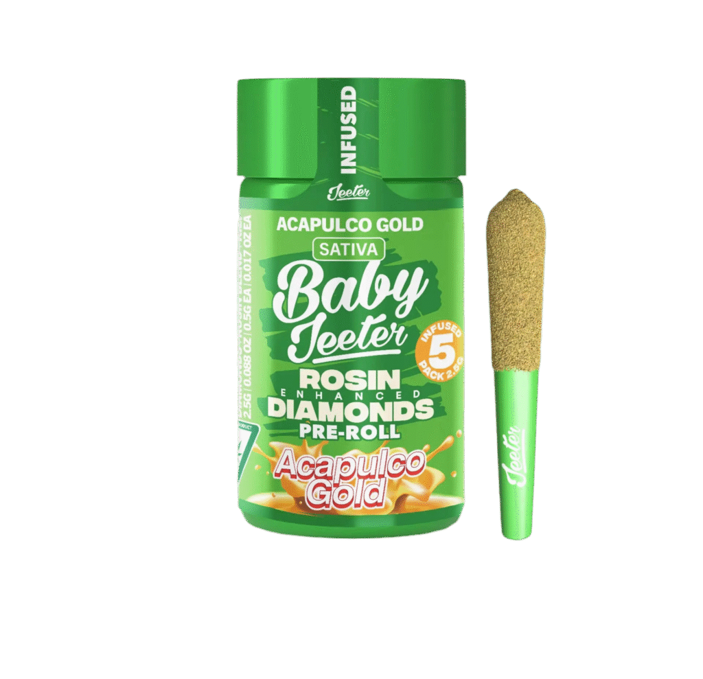 ACAPULCO GOLD INFUSED PRE ROLL JAR-BABY JEETER
