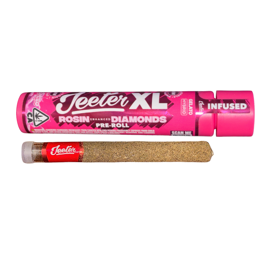 CEB75A71-5FAE-42A9-B8C8-499FFFE0AB02 GELATO 2G ROSIN ENHANCED DIAMOND PRE ROLL-JEETER XL