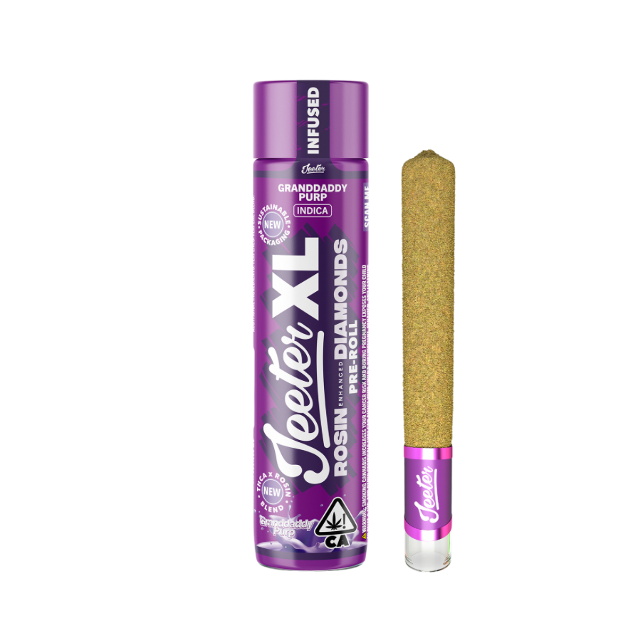 IMG-7759 GRANDDADDY PURP 2G ROSIN ENHANCED PRE ROLL-JEETER XL