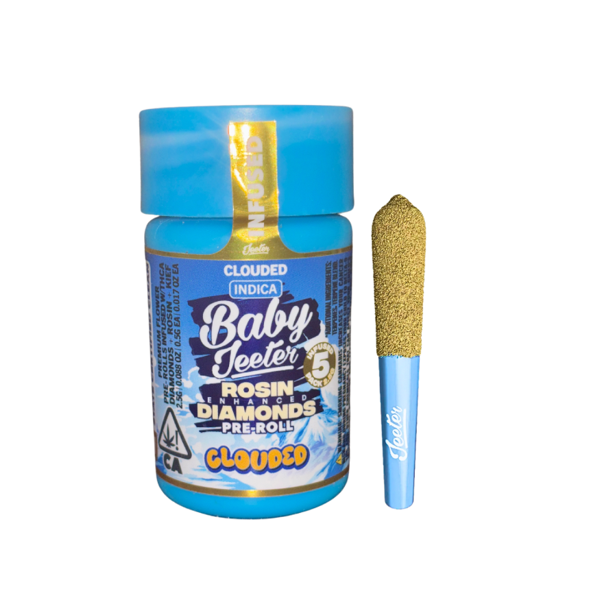 IMG-8547 CLOUDED ROSIN ENHANCED DIAMONDS PRE ROLL-BABY JEETER