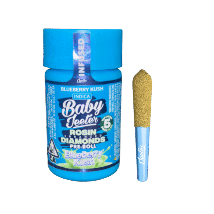 BLUEBERRY KUSH ROSIN ENHANCED PRE ROLL JAR-BABY JEETER