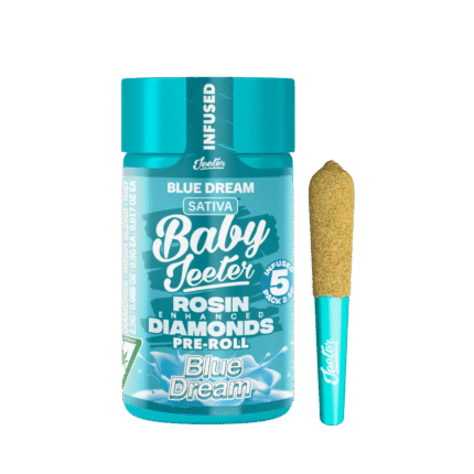 BLUE DREAM ROSIN ENHANCED PRE ROLL JAR-BABY JEETER