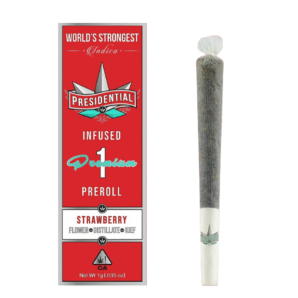 Strawberry Infused Moonrock PREROLL 1g - Presidential